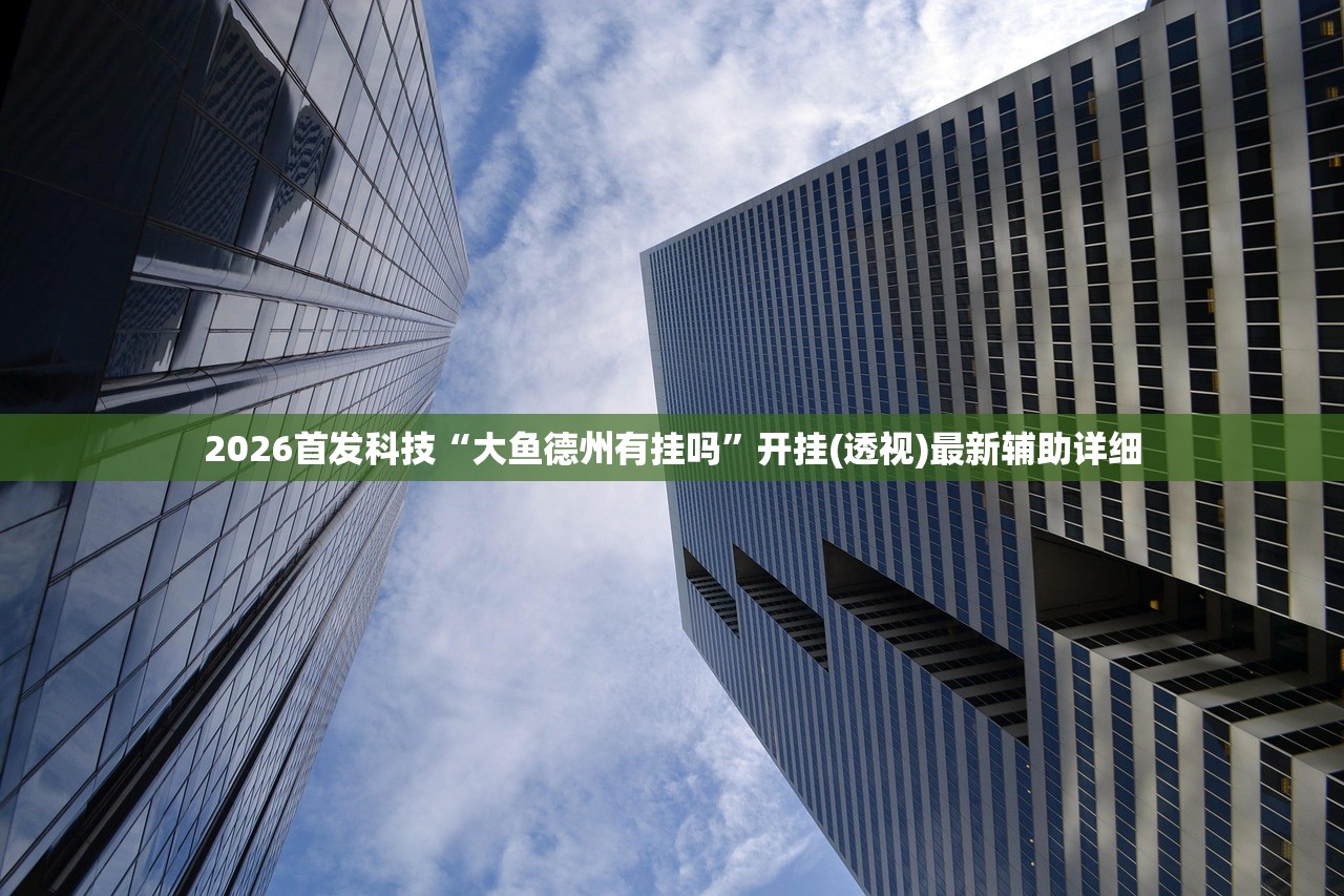 2026首发科技“大鱼德州有挂吗”开挂(透视)最新辅助详细
