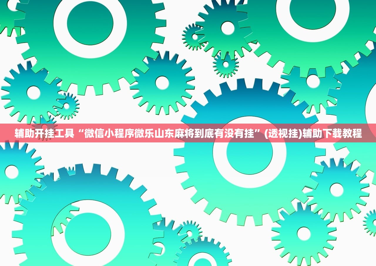 辅助开挂工具“微信小程序微乐山东麻将到底有没有挂”(透视挂)辅助下载教程